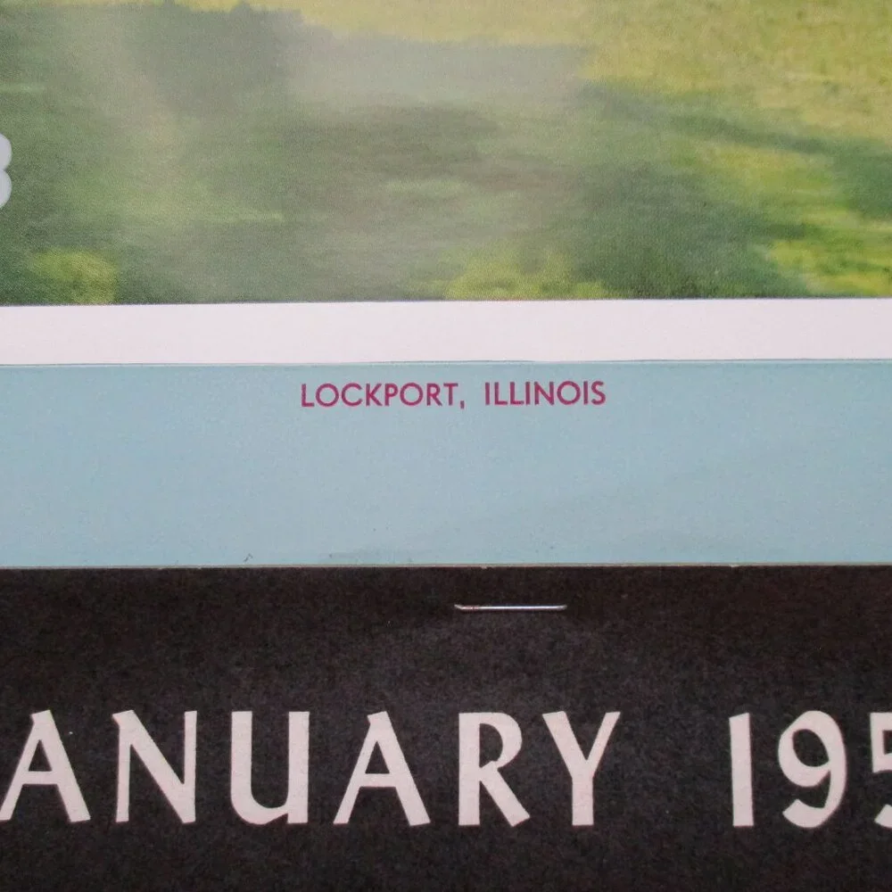 Vintage Big Run Golf Club, Lockport, Ilinois 1955 Yearly Calendar